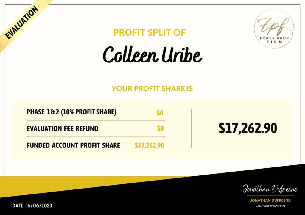 Profit Split Colleen Uribe